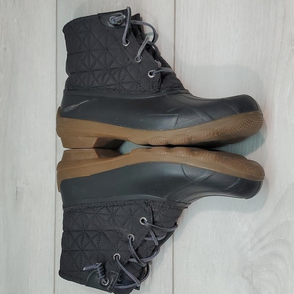 Sperry Womens Syren Gulf Saltwater Duck Rubber Waterproof Boots shoes sz 7.5 - Picture 8 of 11